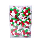 ENFEITE PEND BOLA C|POMPOM 8CM KIT C|6